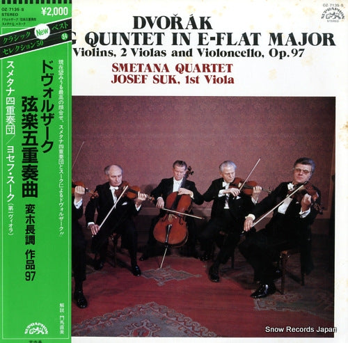 SMETANA QUARTET dvorak; string quintet in e-flat major OZ-7135-S