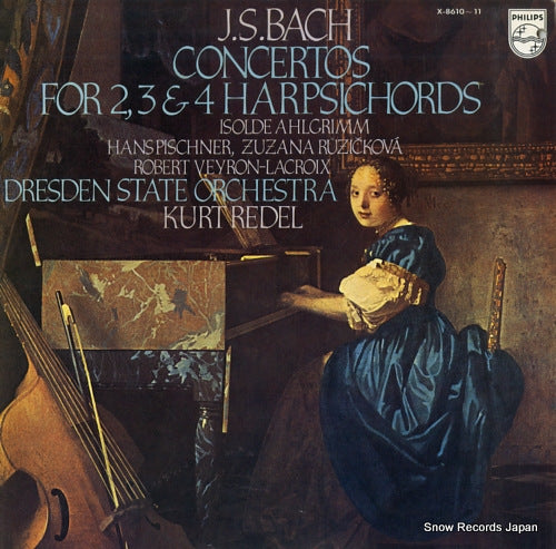 AHLGRIMM, ISOLDE bach; concertos for 2,3 & 4 harpsichords X-8610-11