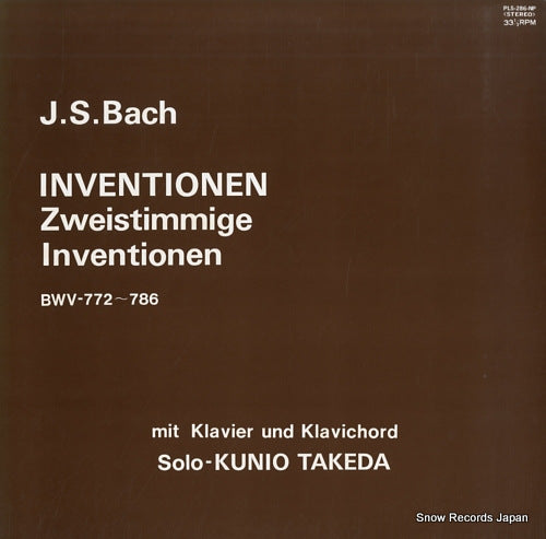 TAKEDA, KUNIO bach; inventionen PLS-286-NP
