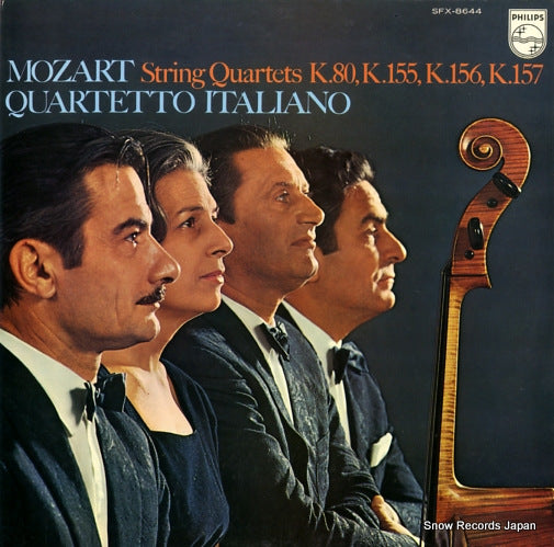 QUARTETTO ITALIANO mozart; string quartets k.80, 155, 156, 157 SFX-8644