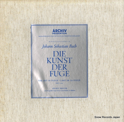 WALCHA, HELMUT bach; die kunst der fuge 198006/7