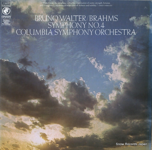 WALTER, BRUNO brahms; symphony no.4 Y32373