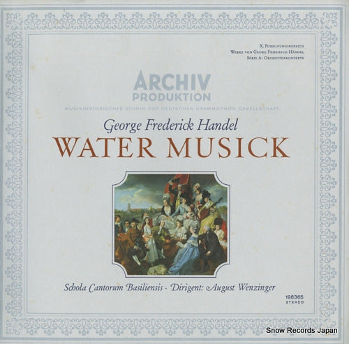 WENZINGER, AUGUST handel; water musick 198365