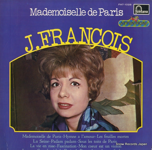 FRANCOIS, JACQUELINE mademoiselle de paris PAT-1028