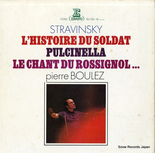 BOULEZ, PIERRE stravinsky; l' histoire du soldat REL-7006-08