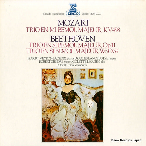 VEYRON-LACROIX, ROBERT mozart; trio en mi bemol majeur, kv 498 E1044