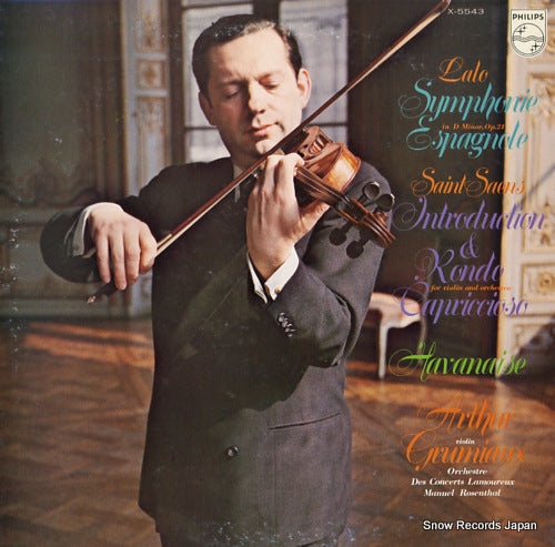 GRUMIAUX, ARTHUR lalo; symphonie espagnole in d minor, op.21 X-5543
