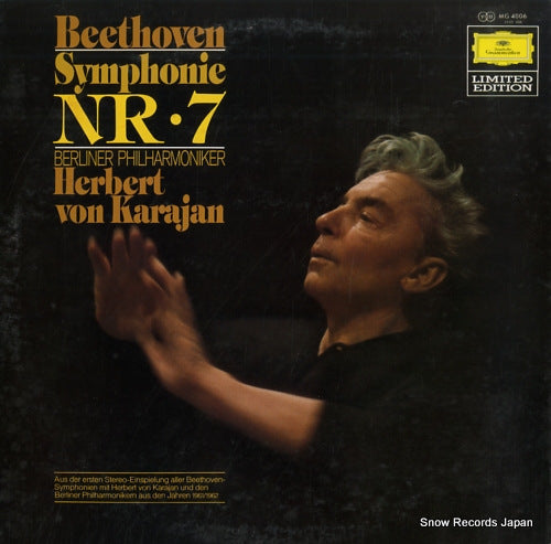 KARAJAN, HERBERT VON beethoven; symphonie nr.7 MG4006