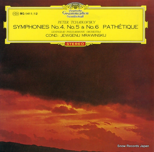MRAWINSKIJ, JEWGENIJ tchaikovsky; symphony no.6 "pathetique" MG-1411/12
