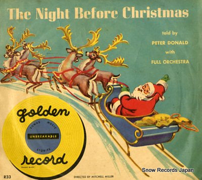DONALD, PETER the night before christmas R33