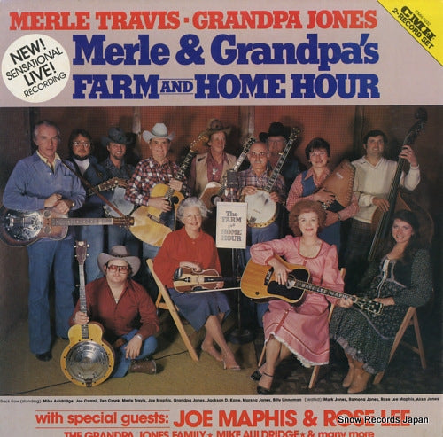 TRAVIS, MERLE, AND GRANDPA JONES farm and home hour CMH-9032