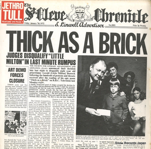 JETHRO TULL thick as a brick P-8233R