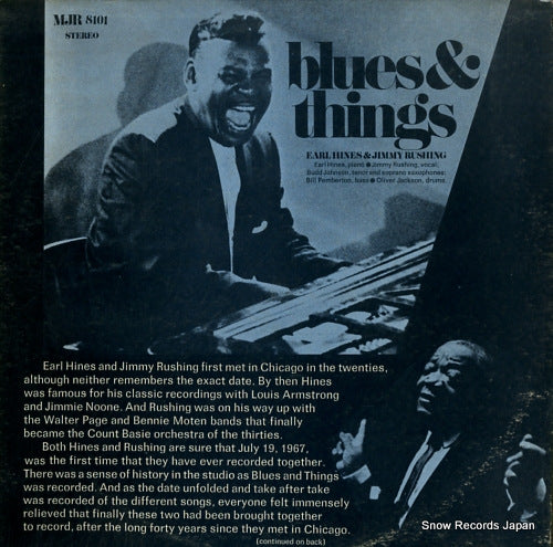 HINES, EARL, AND JIMMY RUSHING blues & things MJR8101