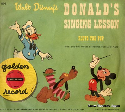 DONALD, PETER donald duck's singing lesson RD6