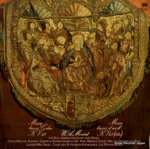 BADER, ROLAND mozart; missa brevis g-dur kv49 / d-moll kv65 AMS3521