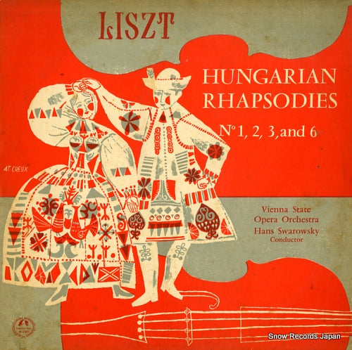 SWAROWSKY, HANS liszt; hungarian rhapsodies no1.2.3.6 M-2189