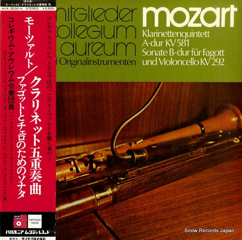 MITGLIEDER COLLEGIUM AUREUM mozart; klarinettenquintett a-dur kv581 KUX-3032-H