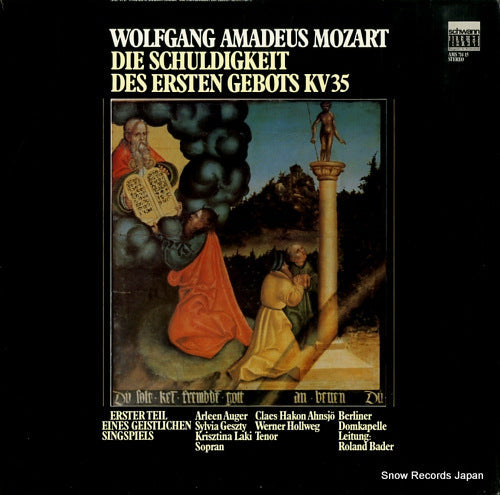 BADER, ROLAND mozart; die schuldigkeit des ersten gebots kv35 AMS714/15