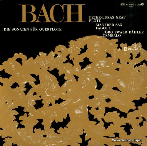 GRAF, PETER-LUKAS bach; die sonaten fur querflote ML8005/6