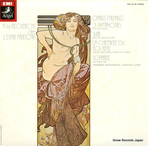 ENSEMBLE INSTRUMENTAL CHRISTIAN LARDE milhaud; 3 symphonies pour petit orchestre EAC-40138