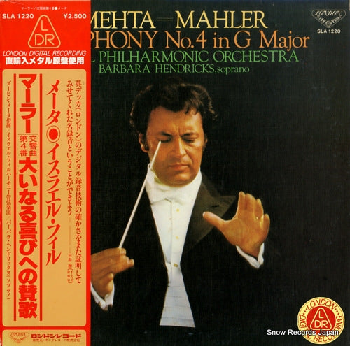 MEHTA, ZUBIN mahler; symphony no.4 in g major SLA1220
