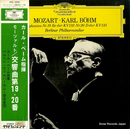 BOHM, KARL mozart; symphonien nr.19, 20 MG2270