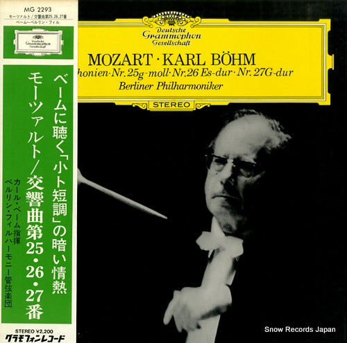BOHM, KARL mozart; 3 symphonien nr.25, 26 und 27 MG2293