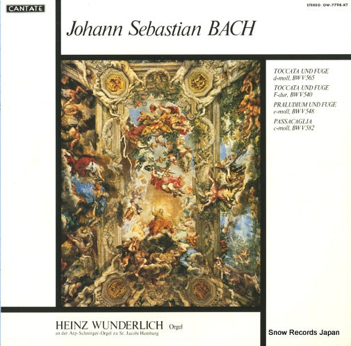 WUNDERLICH, HEINZ bach; toccata und fuge bwv565 & 540 OW-7798-KT