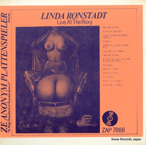 RONSTADT, LINDA live at the roxy ZAP7888
