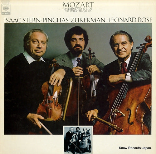 STERN, ISAAC mozart; divertimento in e-flat for strings trio 23AC640