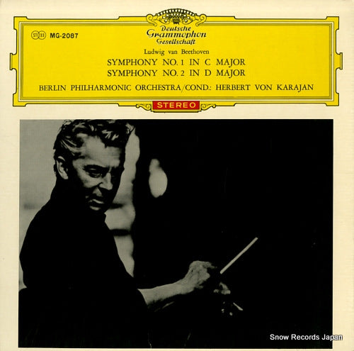 KARAJAN, HERBERT VON beethoven; symphony no.1 & no.2 MG-2087