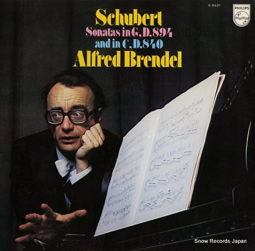 BRENDEL, ALFRED schubert; sonatas in g,d.894/in c,d.840 X-8651