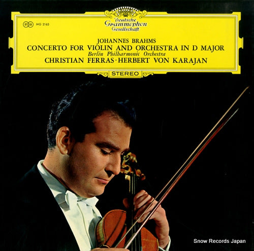 FERRAS, CHRISTIAN brahms; concerto for violin and orchestra MG2163