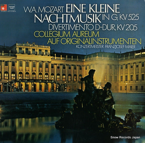 COLLEGIUM AUREUM mozart; eine kleine nachtmusik in g, kv525 ULX-3180-H