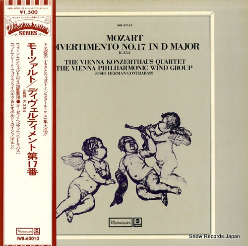 VIENNA KONZERTHAUS QUARTET, THE mozart; divertimento no.17 in d major IWB-60010