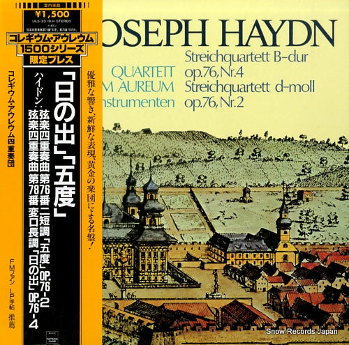 QUARTETT COLLEGIUM AUREUM haydn; streichquartett b-dur op.76, nr.4 ULS-3319-H
