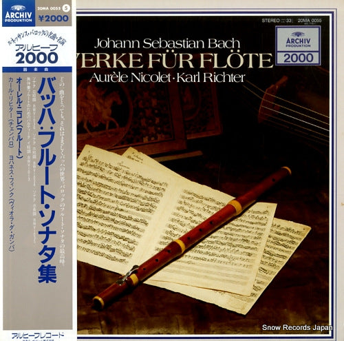 NICOLET, AURELE bach; werke fur flote 20MA0055