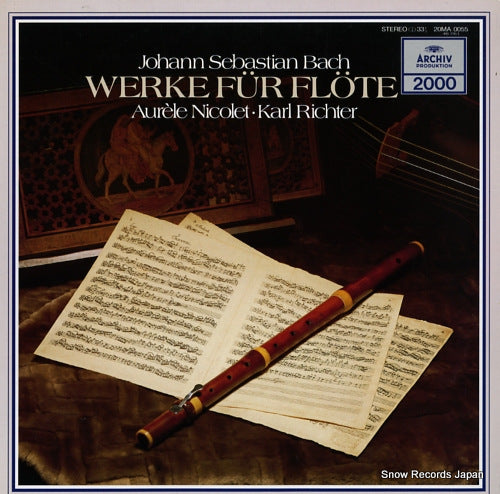 NICOLET, AURELE bach; werke fur flote 20MA0055
