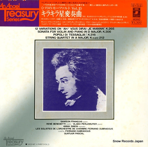 OUBRADOUS, FERNAND mozart a paris vol.2 EAC-30121