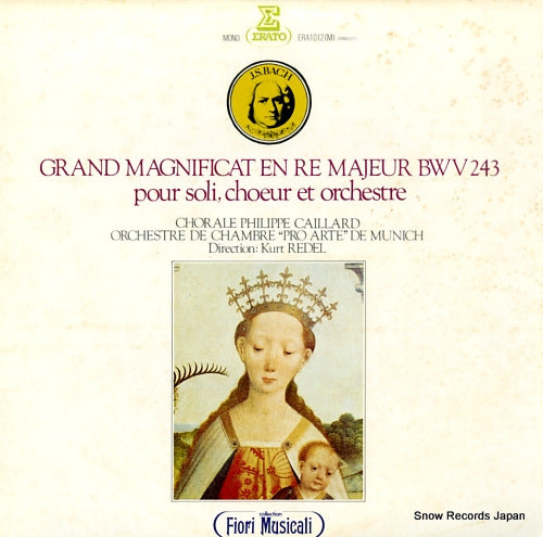 REDEL, KURT bach; grand magnificat en re majeur bwv243 ERA1012(M)