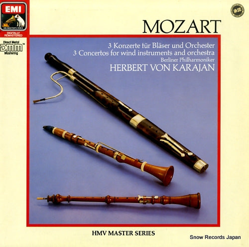 KARAJAN, HERBERT VON mozart; 3 concertos for wind instruments and orchestra 055EG291284