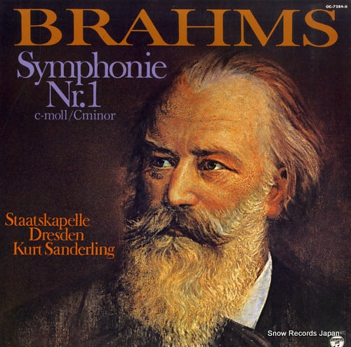 SANDERLING, KURT brahms; symphonie nr.1 c-moll op68 OC-7284-K