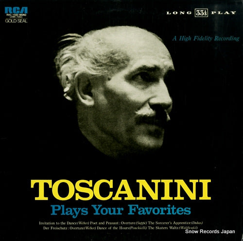 TOSCANINI, ARTURO plays your favorites RVC-1560