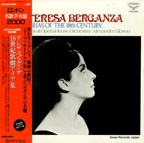 BERGANZA, TERESA arias of the 18th century K20C-9364