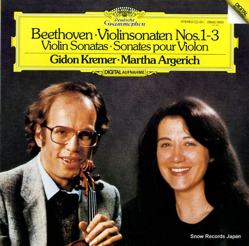 KREMER, GIDON, AND MARTHA ARGERICH beethoven; violin sonatas 28MG0853