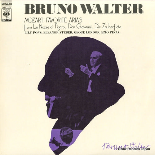 WALTER, BRUNO mozart; favorite arias from le nozze di figaro, don giovanni,die zauberflote SOCF130