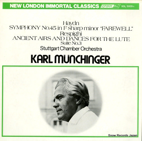 MUNCHINGER, KARL haydn; symphony no.45 in f sharp minor "farewell" SOL5009M