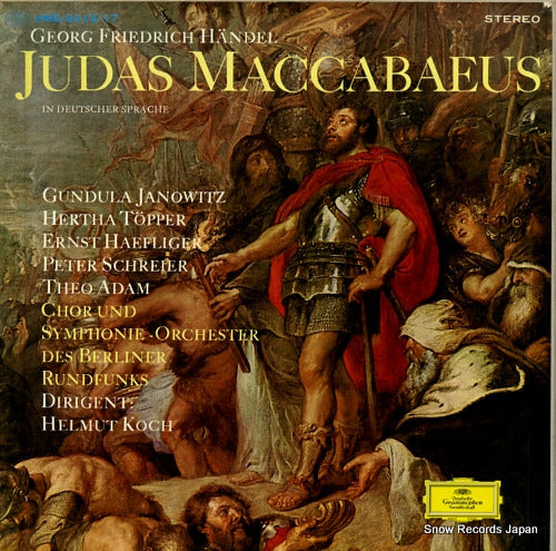 KOCH, HELMUT handel; judas maccabaeus SMG-9315/17
