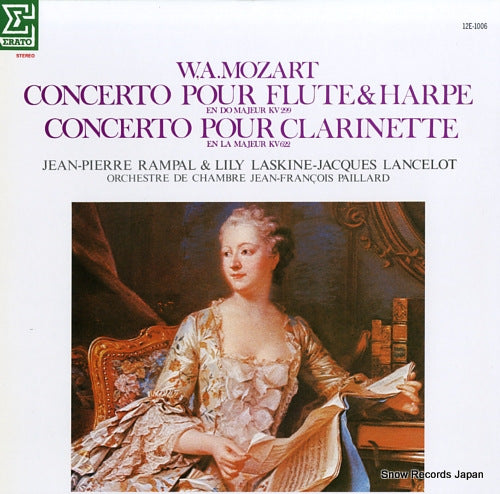 PAILLARD, JEAN - FRANCOIS w.a.mozart; concerto pour flute et harpe en do majeur kv299 12E-1006