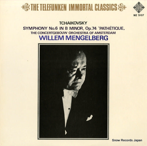 MENGELBERG, WILLEM tchaikovsky; symphony no.6 in b minor, op.74 "pathetique" MZ5107